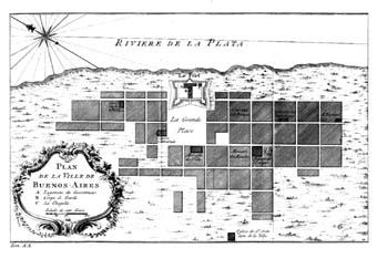 Plano de la ciudad de Buenos Aires, s. XVII