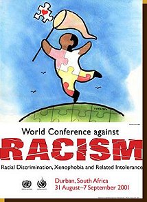 Poster de la Conferencia Mundial de Durban 2001