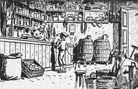 "Almacen", Dibujo de M. Martinez Parma (1952)