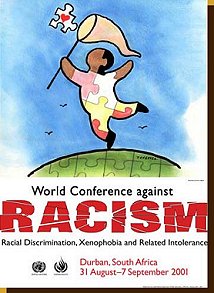 Poster de la Conferencia Mundial de Durban 2001